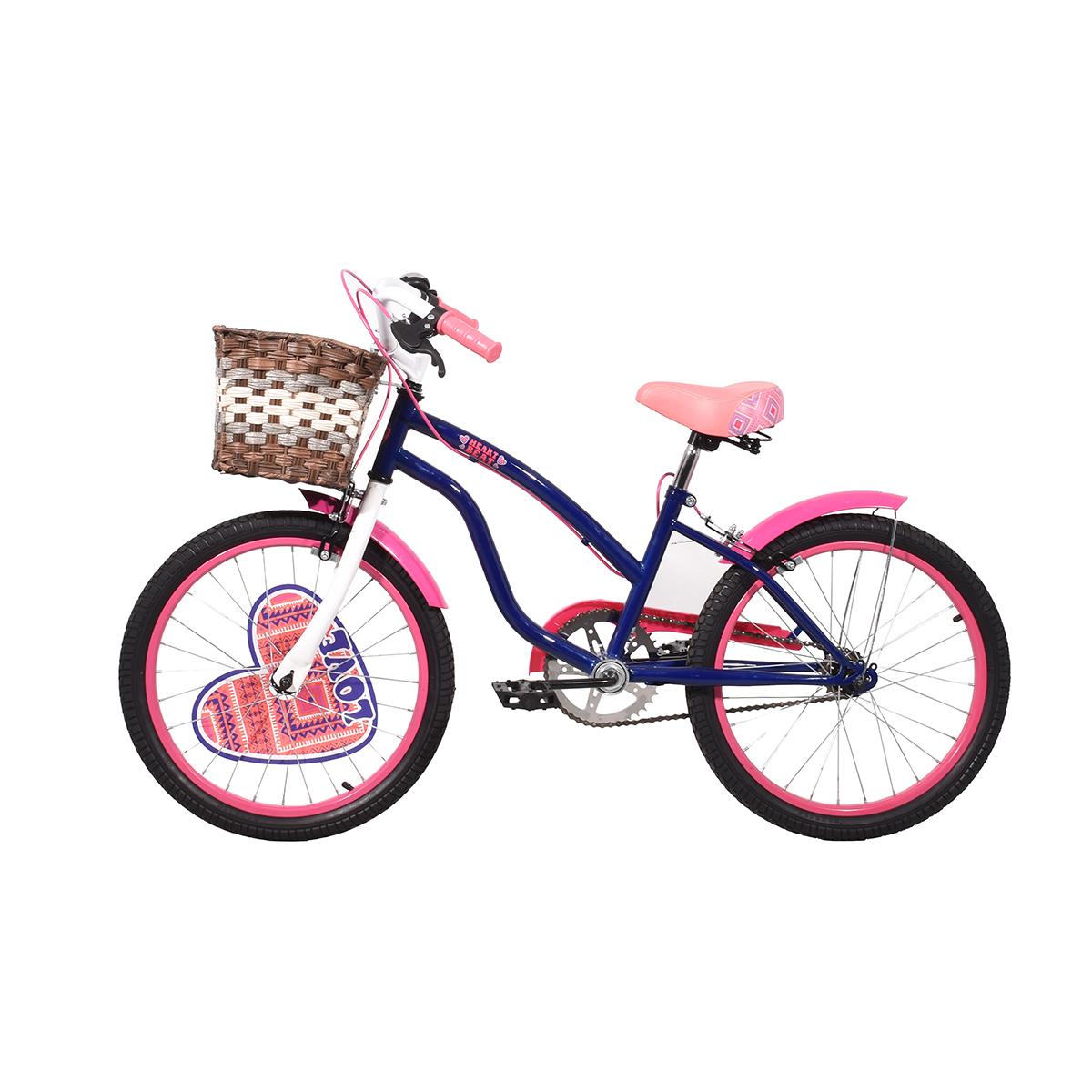 Bicicleta Veloci Heart Beat City Rodada 20 Azul Infantil
