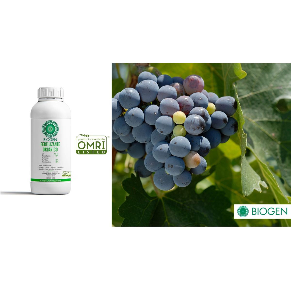 Fertilizante Orgánico Biogen 1 Litro.