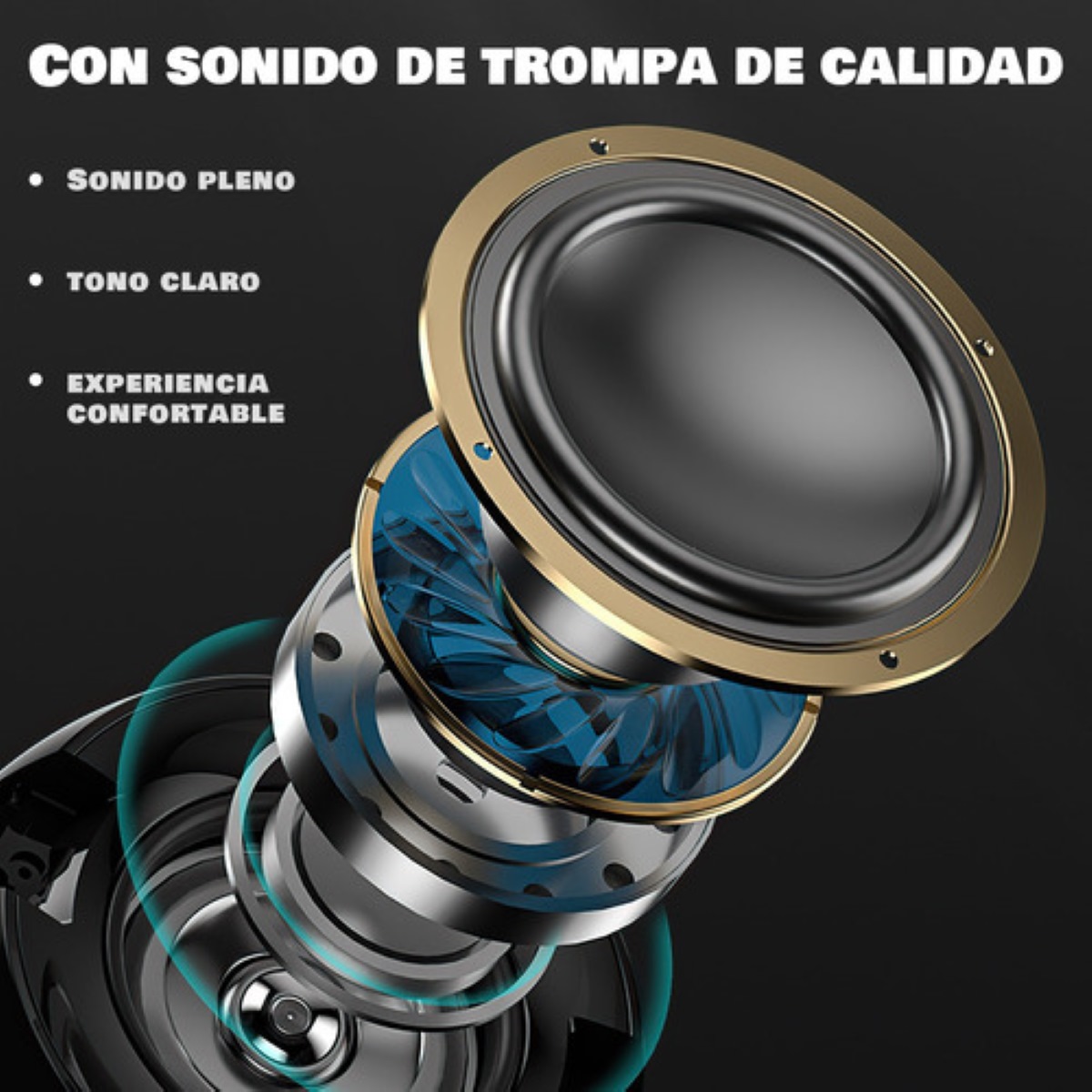 Altavoz Bluetooth Portátil Con Reloj Despertador Digital