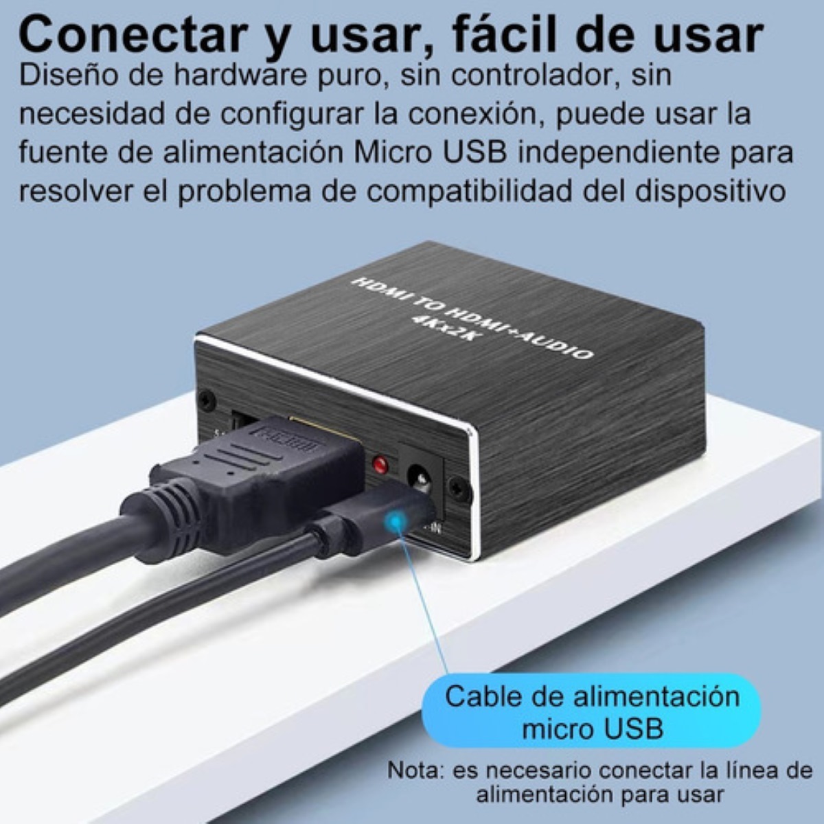Hdmi Extractor De Audio Divisor Óptico Spdif Coaxial 3.5mm