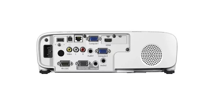 Proyector Epson Powerlite X49 3LCD, XGA 1024x768, 3600 Lúmenes con Bócinas Integradas Color Blanco.