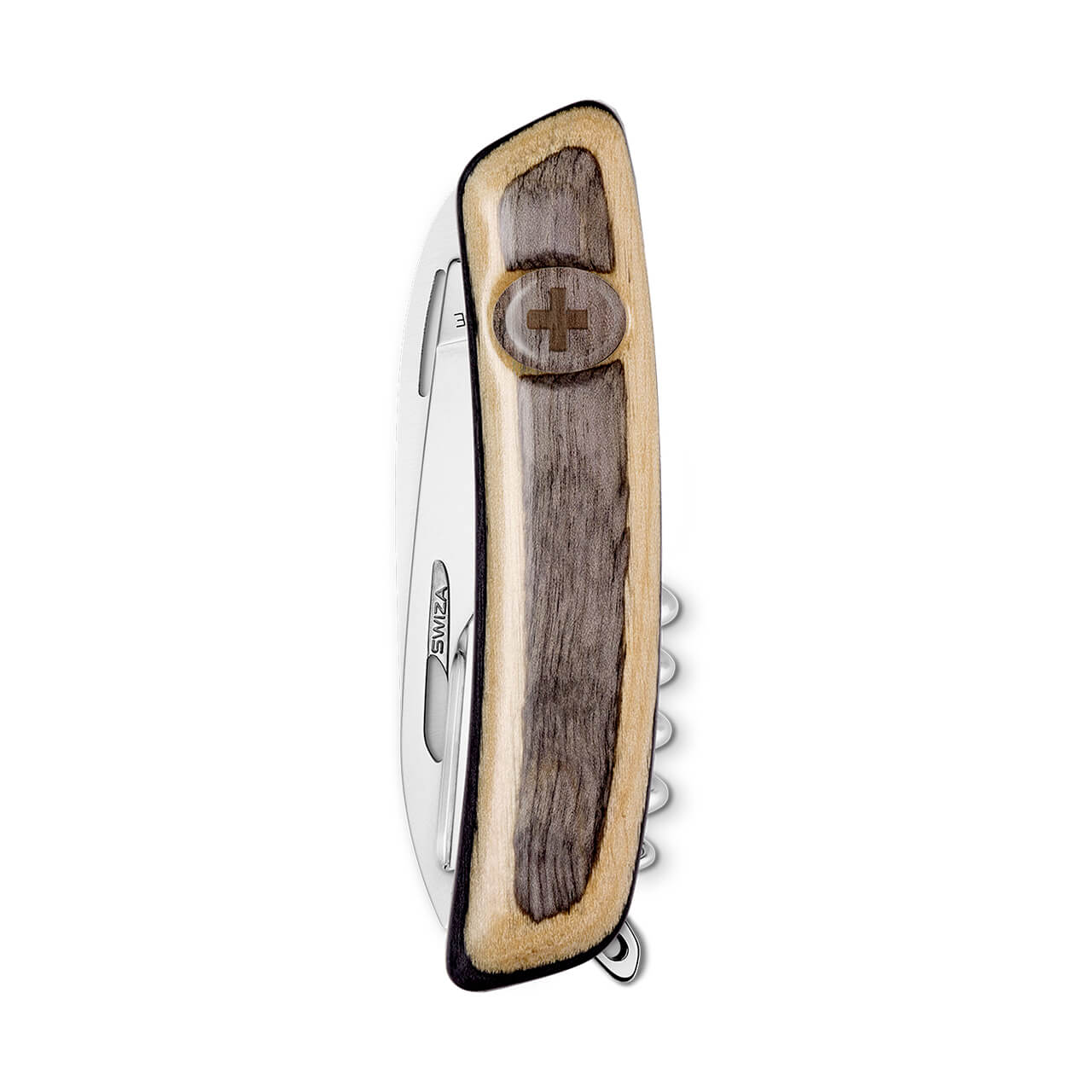 Navaja SWIZA KNR.0050.6520 ORIGINAL Standard D05, 13 funciones, madera laminada blanca.