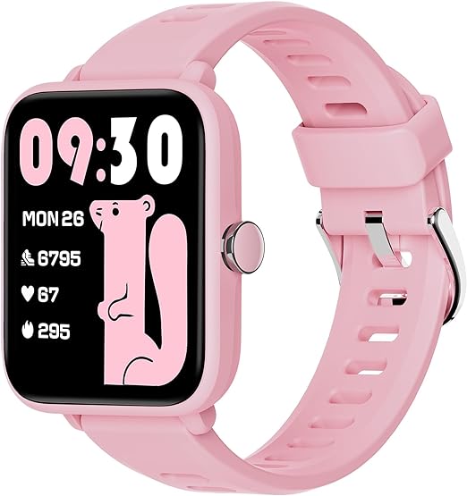 BIGGERFIVE Pulsera Actividad Niñas 3 a 14 años, Reloj Inteligente con Podómetro, Frecuencia cardíaca, Resistente al Agua 5 ATM, Monitor de Sueño, Despertador, Juegos de Rompecabezas Marca: BIGGERFIVE.