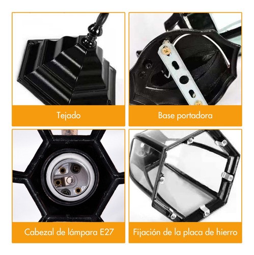 Lámpara farol de pared Genérica MXQ-061 110V/220V