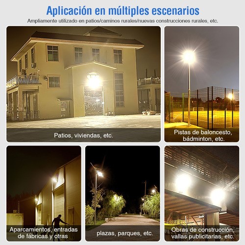 Lámpara Led Solar Luminaria Suburbana Alumbrado Publico 300w