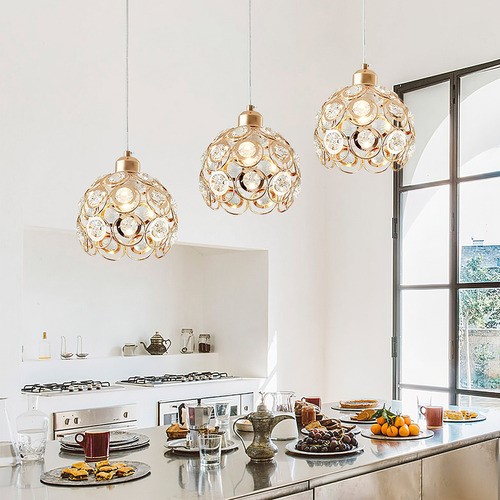 Lámpara candelabro de techo Naixueli BF8-035 110V dorado