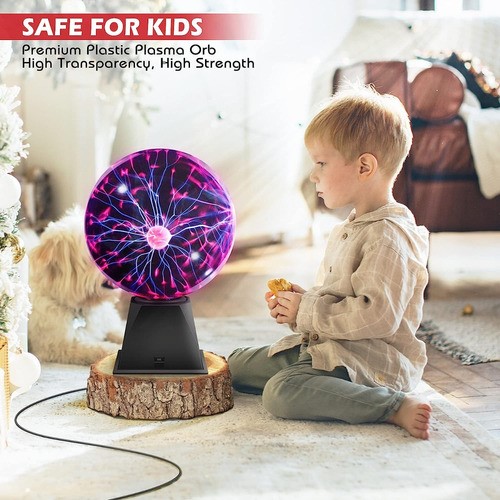 Lámpara De Bola De Plasma Estático Mágico Control De Sonido