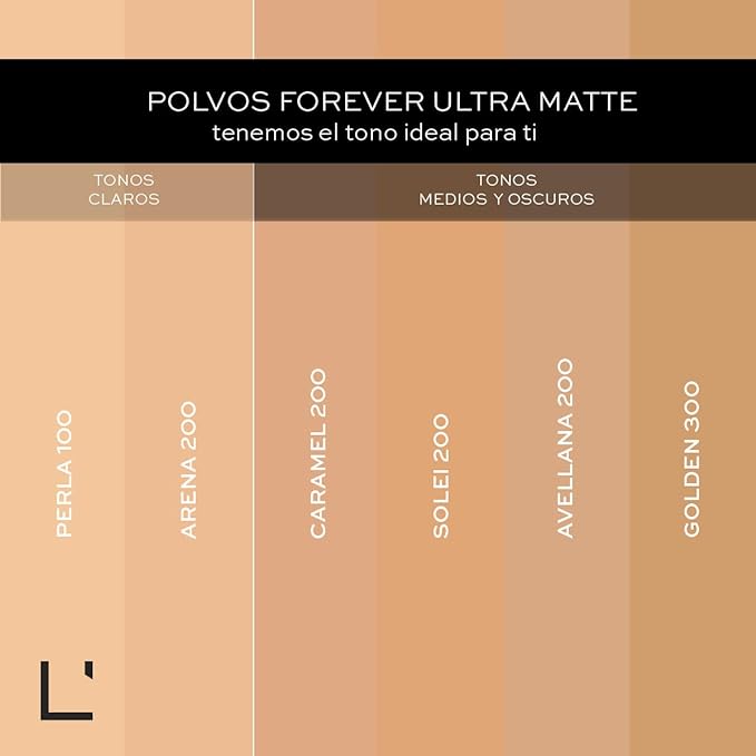 A L'BEL - Polvos Compactos Control Brillo Forever Ultra Matte 9g - Arena 200.