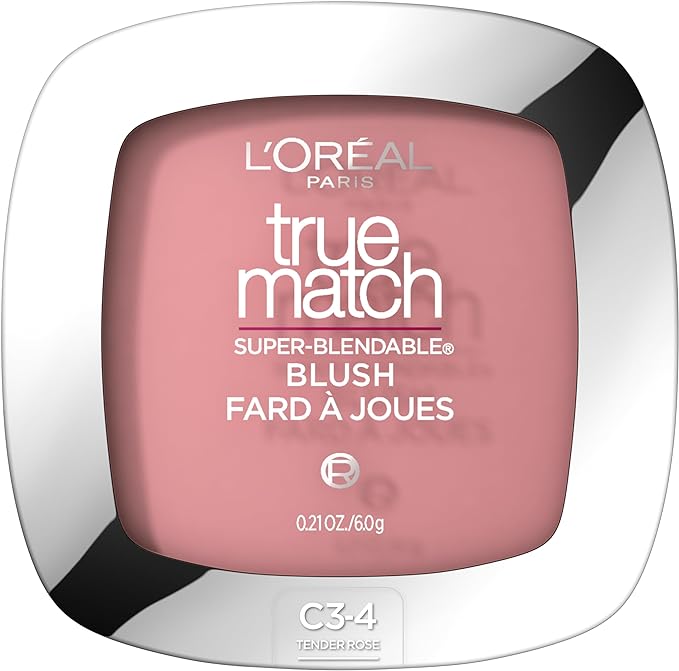 A L'Oreal Paris True Match Blush, Tender Rose, 0.21 Ounces.