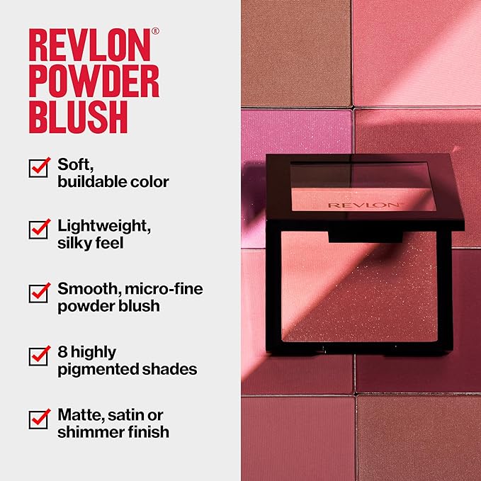 A Revlon Powder Blush Oh Baby! Pink, 5 oz..