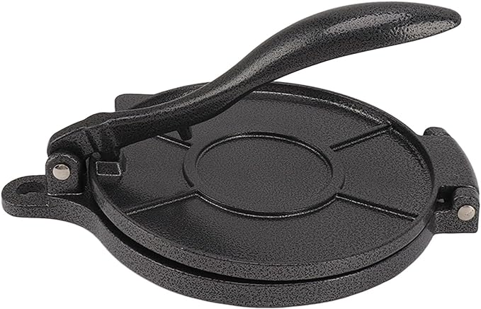 Prensa Manual para Tortillas de Aleación de Aluminio, Eficiente y Conveniente, Diseño Multifuncional para Pasteles de Mano y Más (16cm negro).