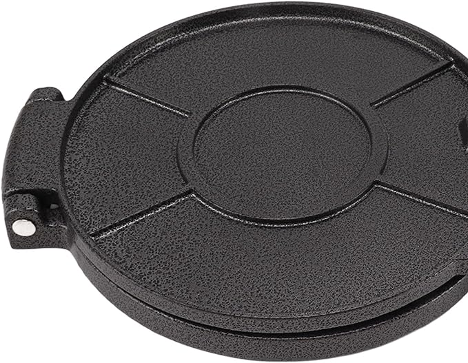 Prensa Manual para Tortillas de Aleación de Aluminio, Eficiente y Conveniente, Diseño Multifuncional para Pasteles de Mano y Más (16cm negro).