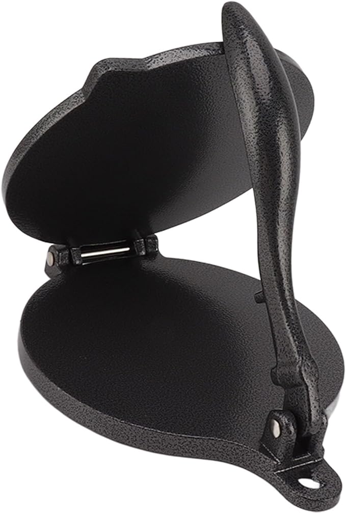 Prensa Manual para Tortillas de Aleación de Aluminio, Eficiente y Conveniente, Diseño Multifuncional para Pasteles de Mano y Más (16cm negro).