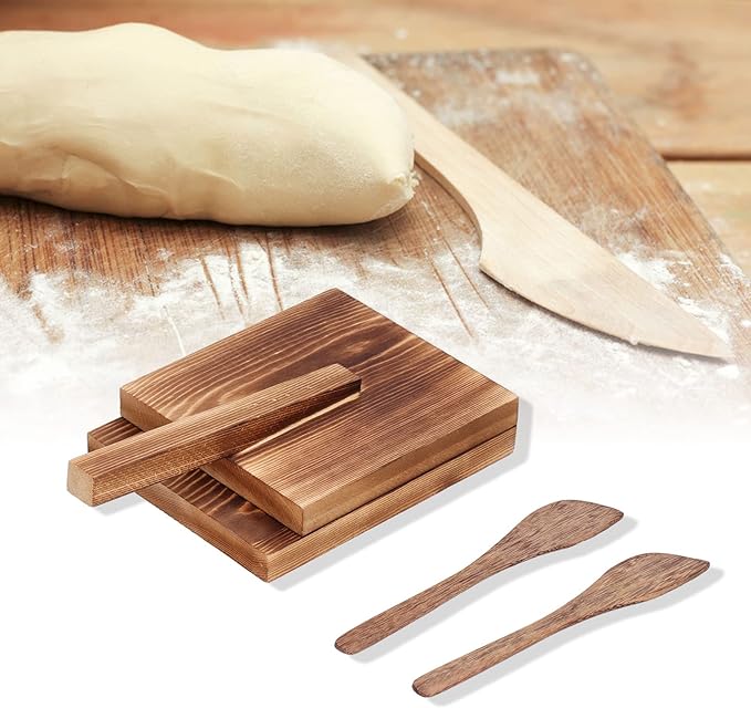Tortilla Press Wood, Log Wood Dumpling Maker, mano de obra fina para comedor para el hogar.