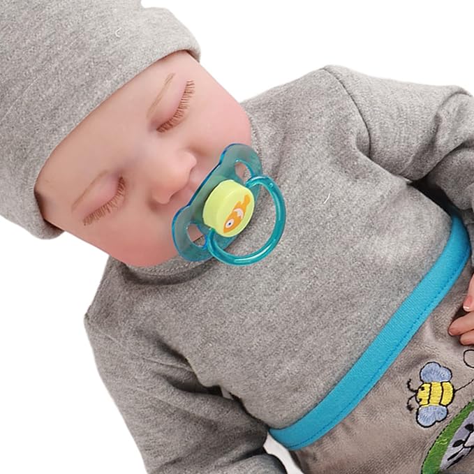 A  Muñeca Reborn de 19 Pulgadas, bebé Recién Nacido de Simulación con Cuerpo de Silicona Suave, Características Realistas, Regalos Ideales para Niños, Bañable (a).