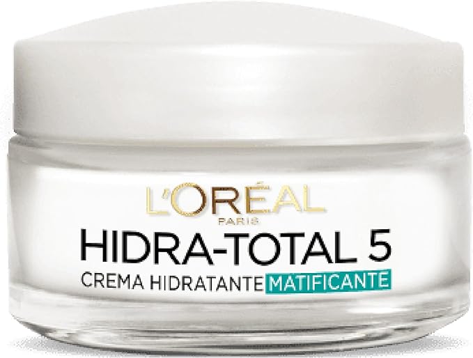 A L'Oréal Paris Crema Anti-Brillo Hidra Total 5 Matificante, 50ml.
