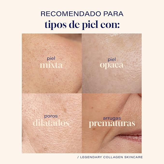 A Mascarilla Facial Hidratante 60 ml. Acido Hialuronico 3%, Colageno Hidrolizado y Arcillas Minerales - COLLAGENIC Skin care (NR).