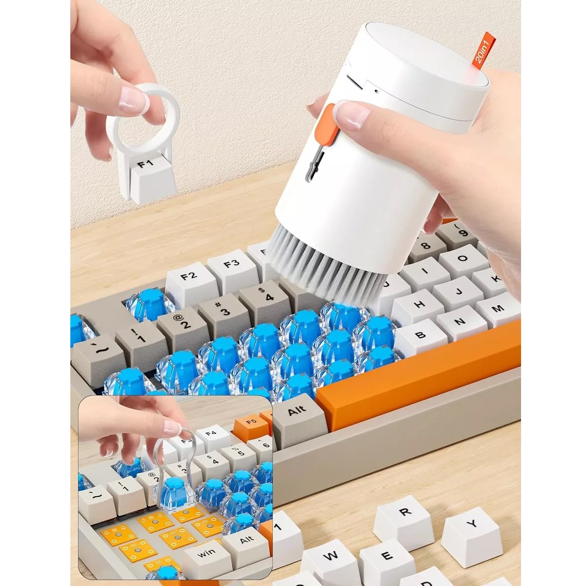 20 En 1 Brochas Limpieza Kit De Limpieza Teclados Celulares.