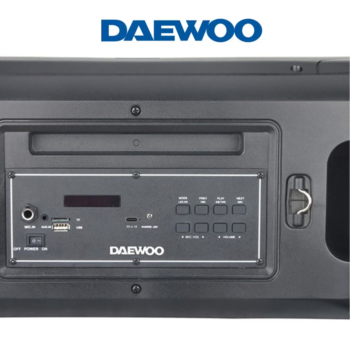 Bocina Bafle Bluetooth Daewoo Megabox Con Micrófono Dw1988 Tws Luz Led