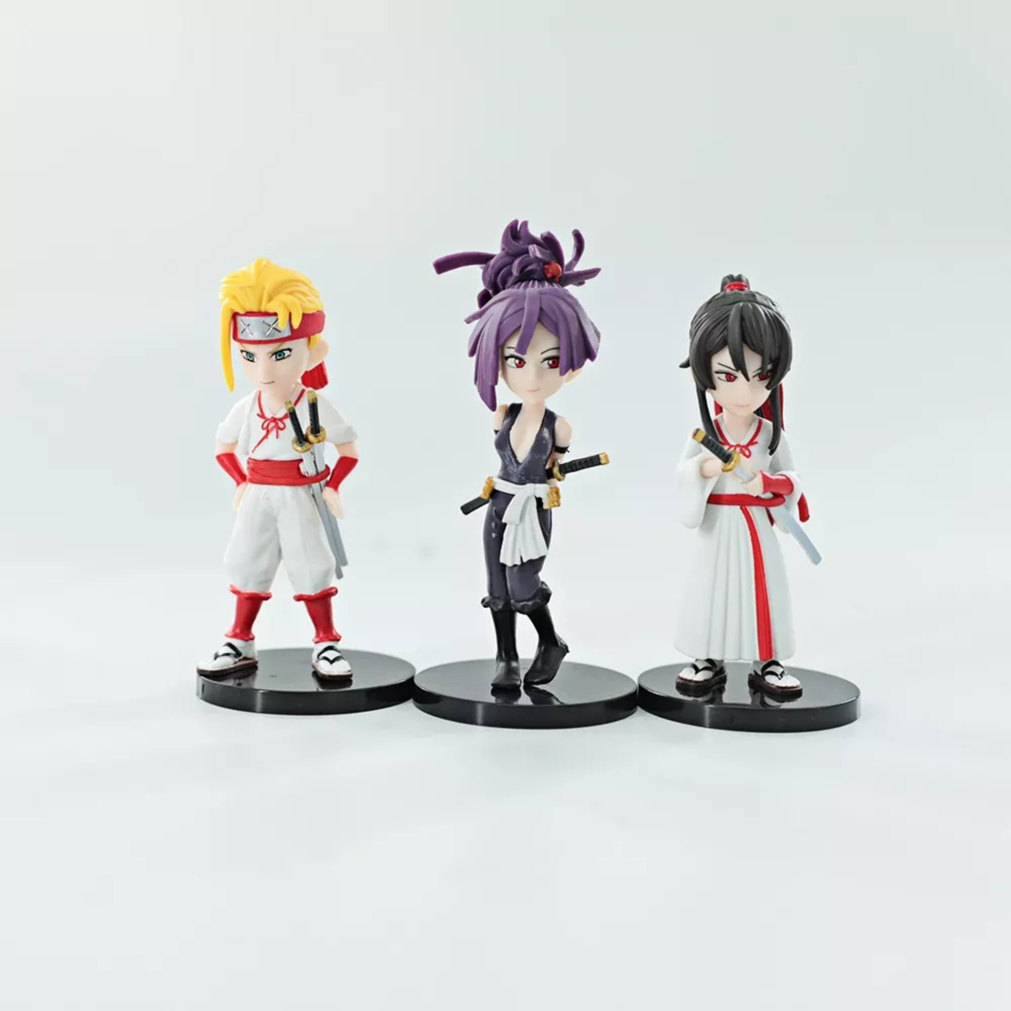 Hell's Paradise Set 5 Mini Figuras Yuzuriha Gabimaru Yamada Figuras de Anime Coleccionables, Estatuas Chibi de Anime 