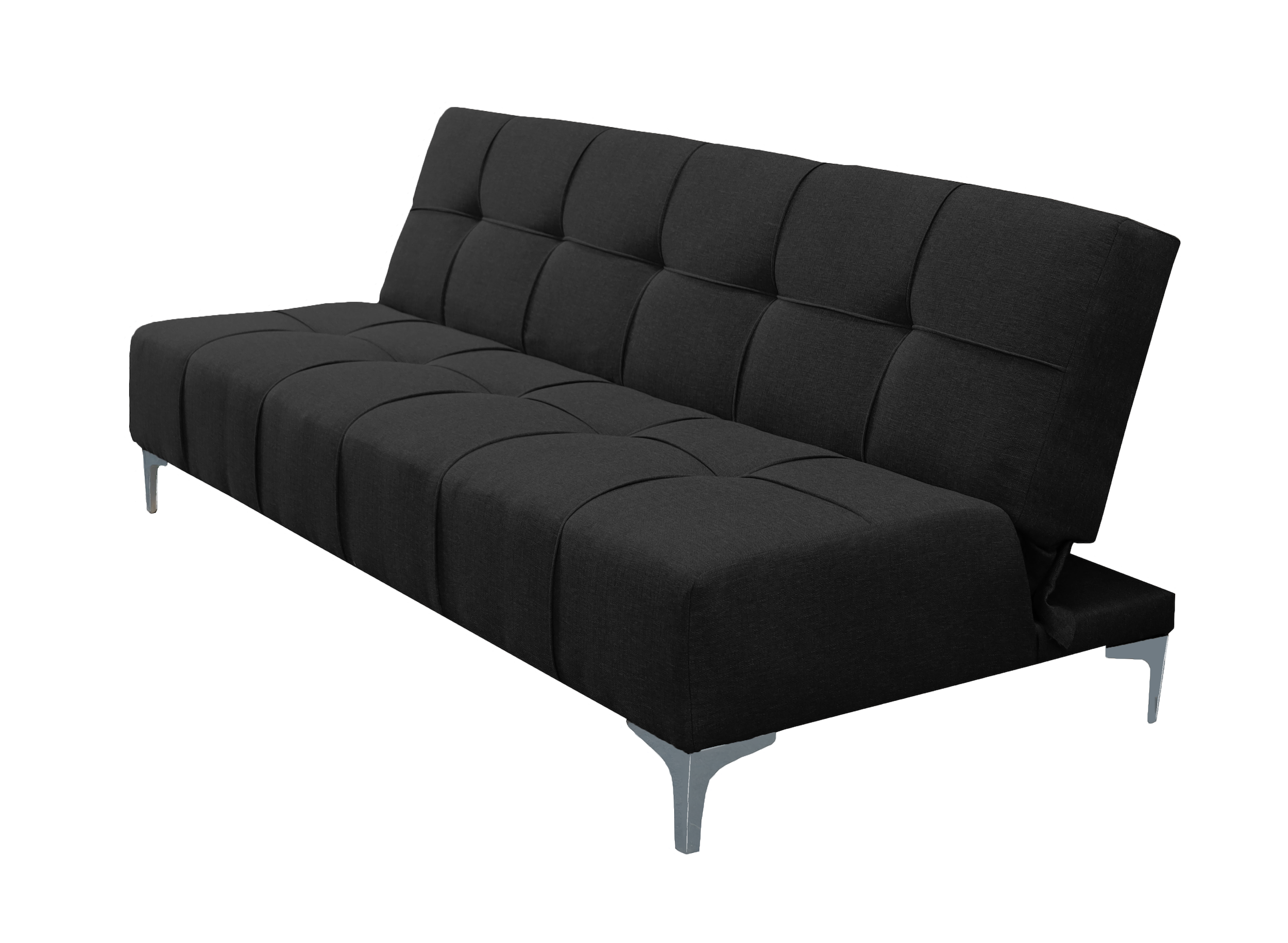 Sofa Cama Reclinable El Bazar Store New York Negro , Futon 3 posiciones, Sala.