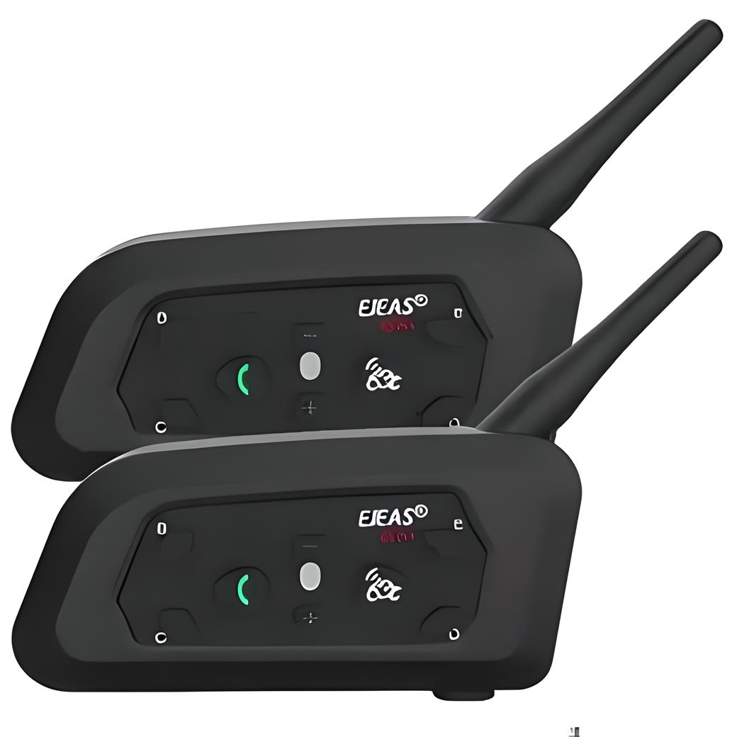 Intercomunicador V6pro Para Casco Motociclet-2pcs,bt, Ip65.