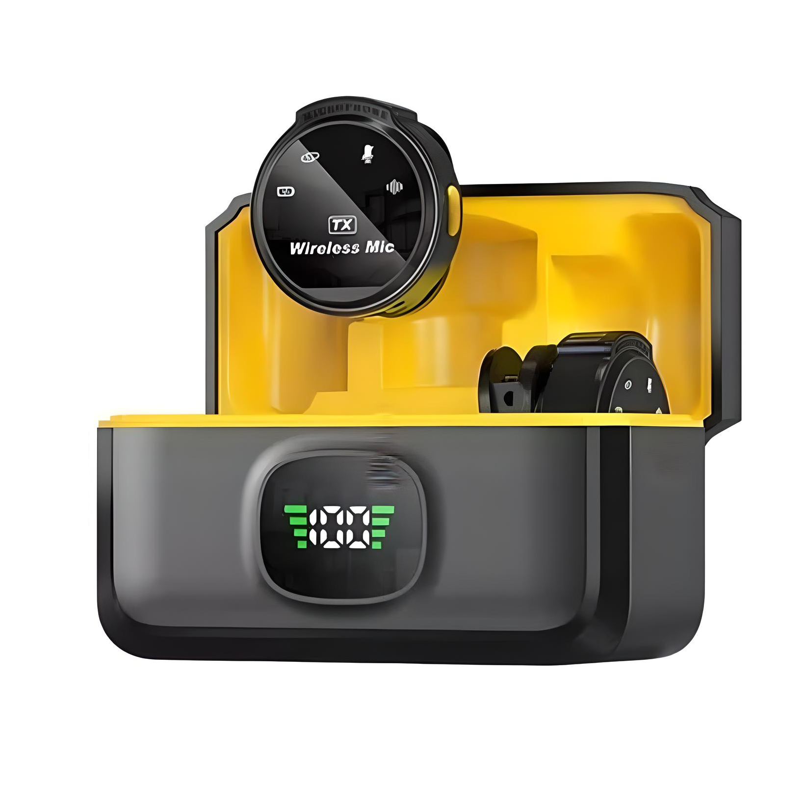 Micrófono De Solapa generico Inalámbrico compatible Para iPhone, iPad Y Android.