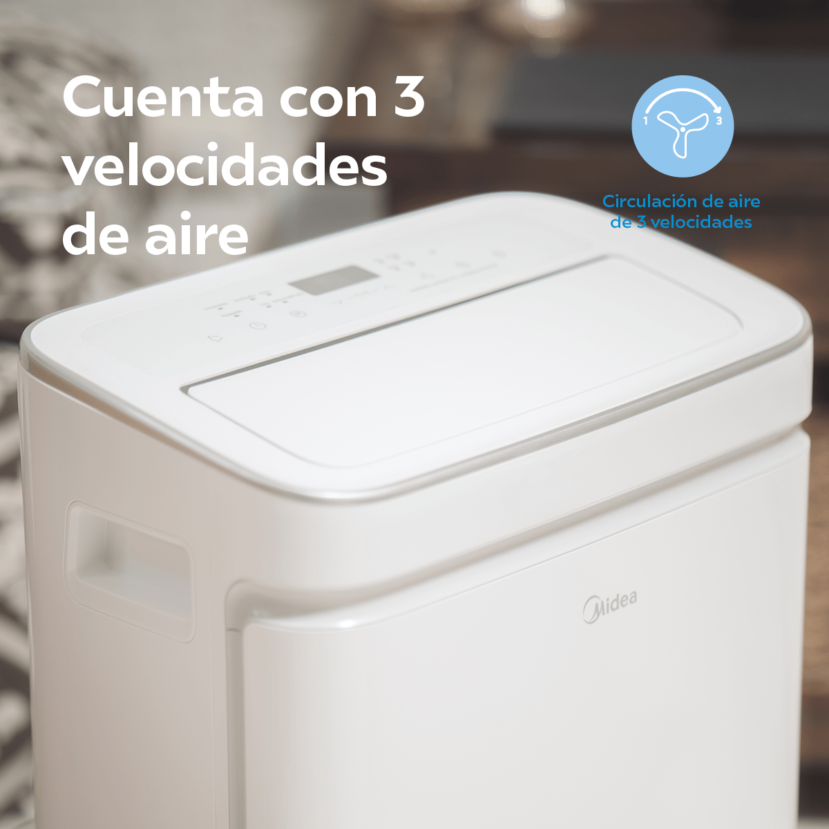 Aire Acondicionado Portátil Midea MAP14H1PSP - 1.1 Toneladas Frío y Calor 115V.