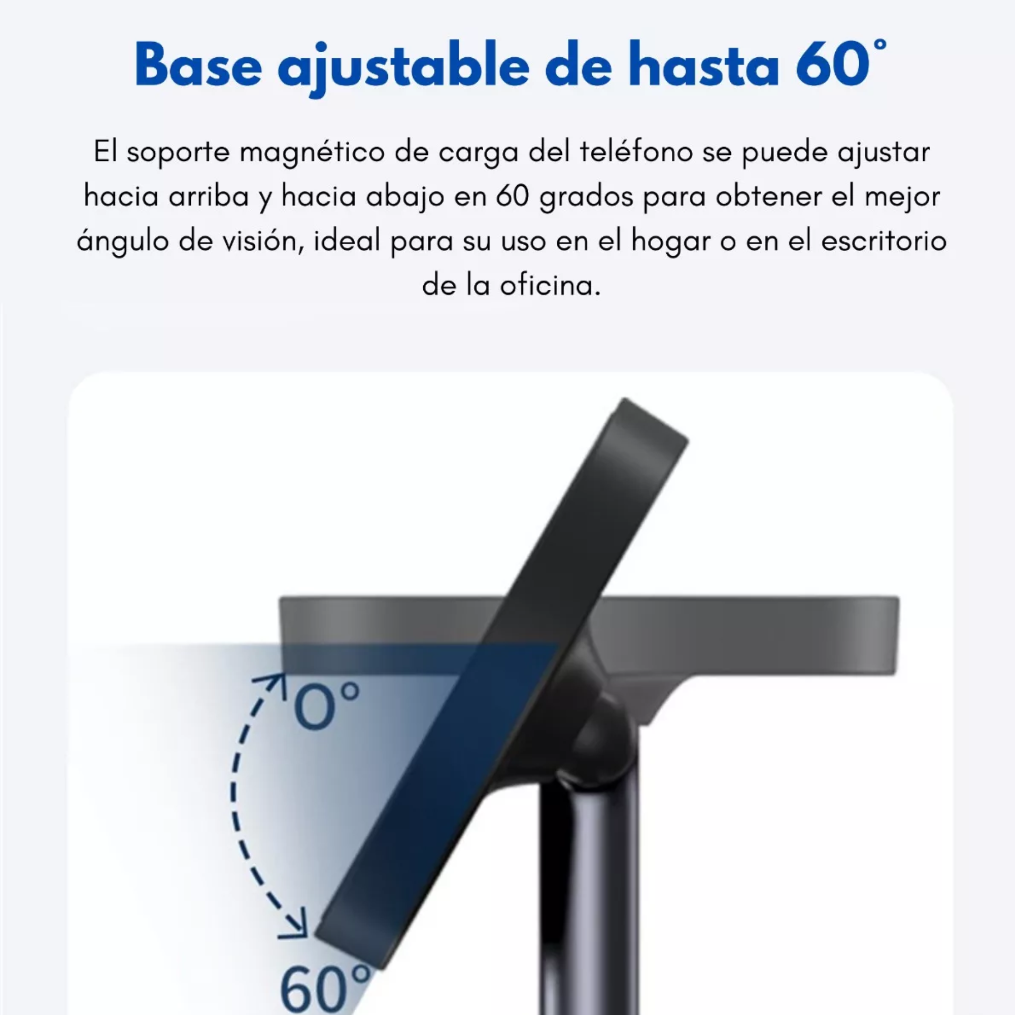 Base De Carga Inalámbrica 3 En 1 Para iPhone Magsafe Color Negro