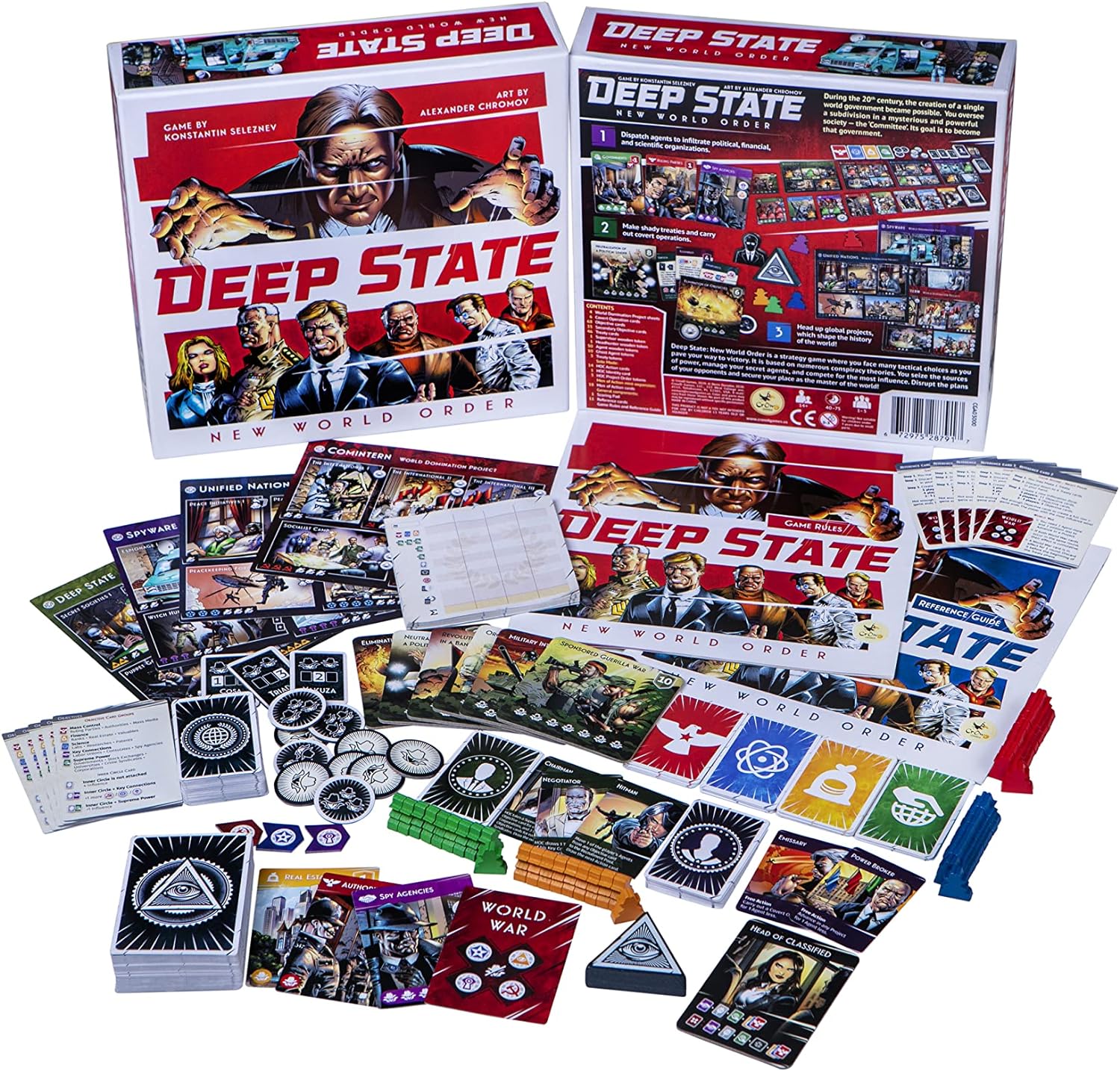Deep State New World Order Inglés CrowD Games Juego 1 a 5 Jugadores