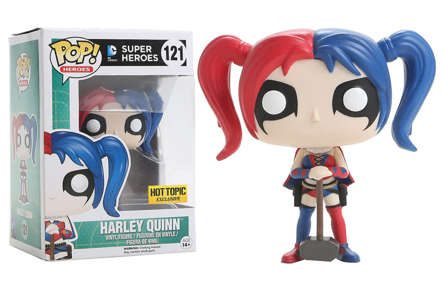 Funko Pop DC Heroes Harley Quinn 121 Exclusive Hot Topic
