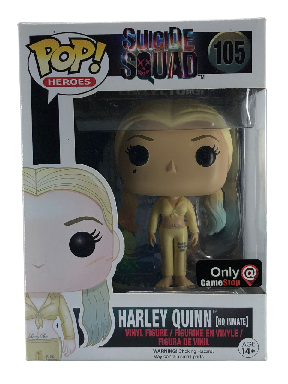 Funko Pop Suicide Squad Harley Quinn HQ Inmate 105 Gamestop