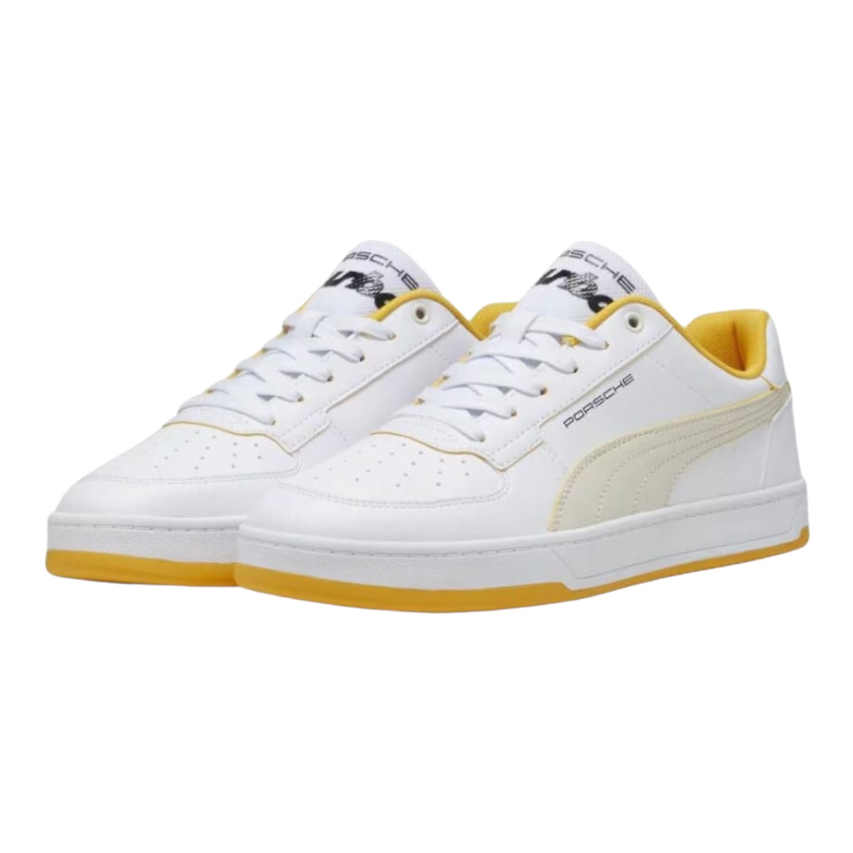 Tenis Puma Caven 2.0 Porsche Blanco-Amarillo Casual Hombre 100% Original