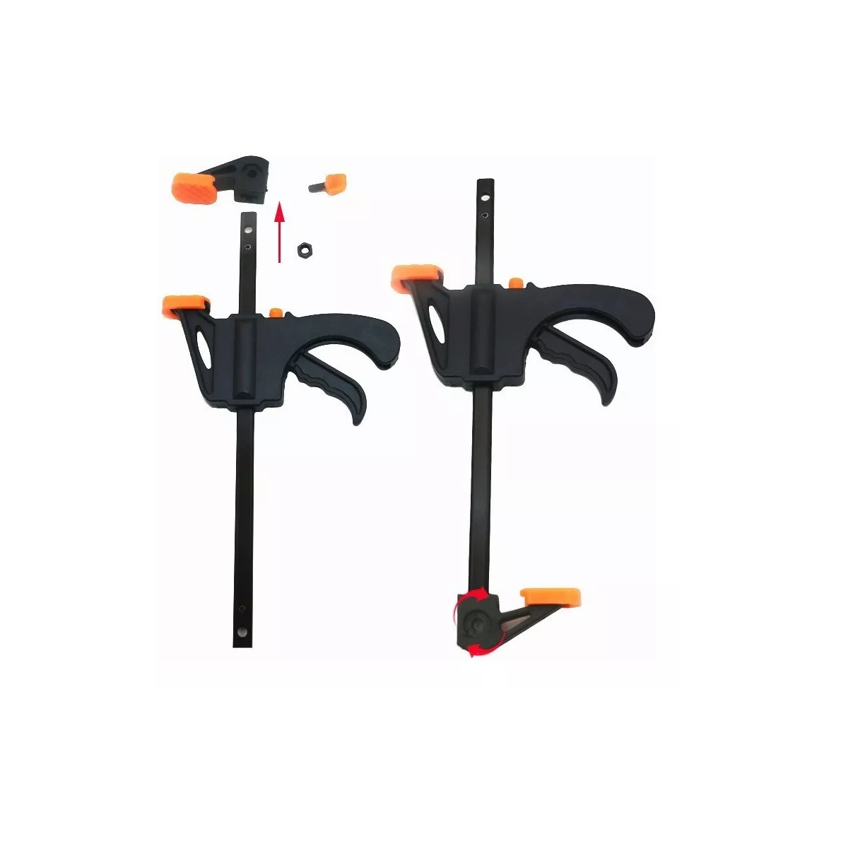 Kit Mordaza Regulable De 4in Para Carpintería 12 Piezas.