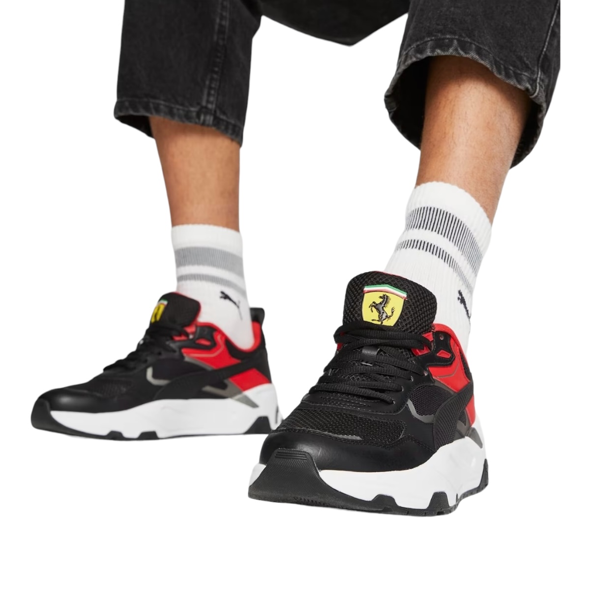 Tenis Puma Ferrari Trinity Color Negro Casual Para Hombre 100% Original.