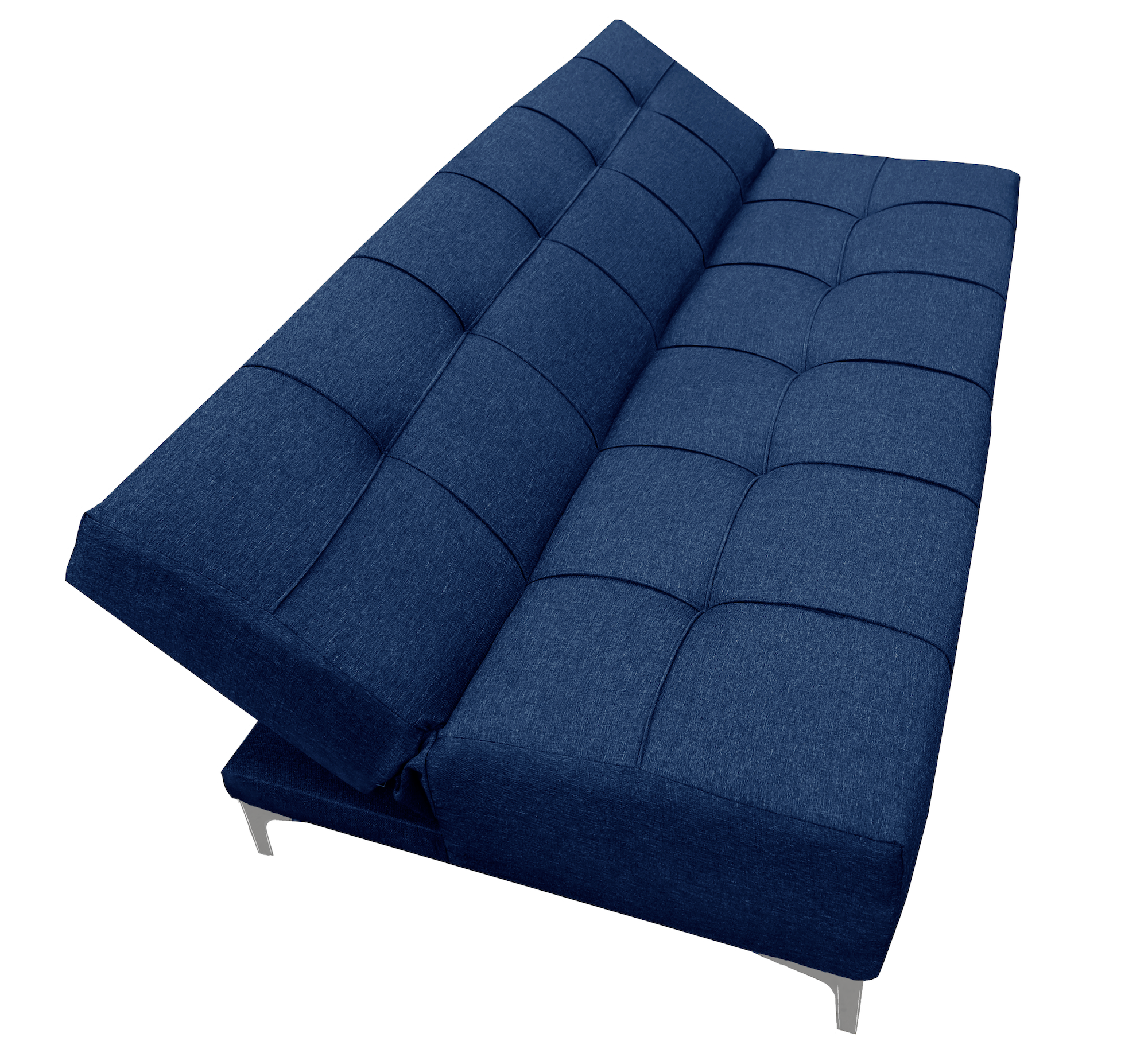 Sofa Cama Reclinable El Bazar Store New York Azul Marino , Futon 3 posiciones, Sala.