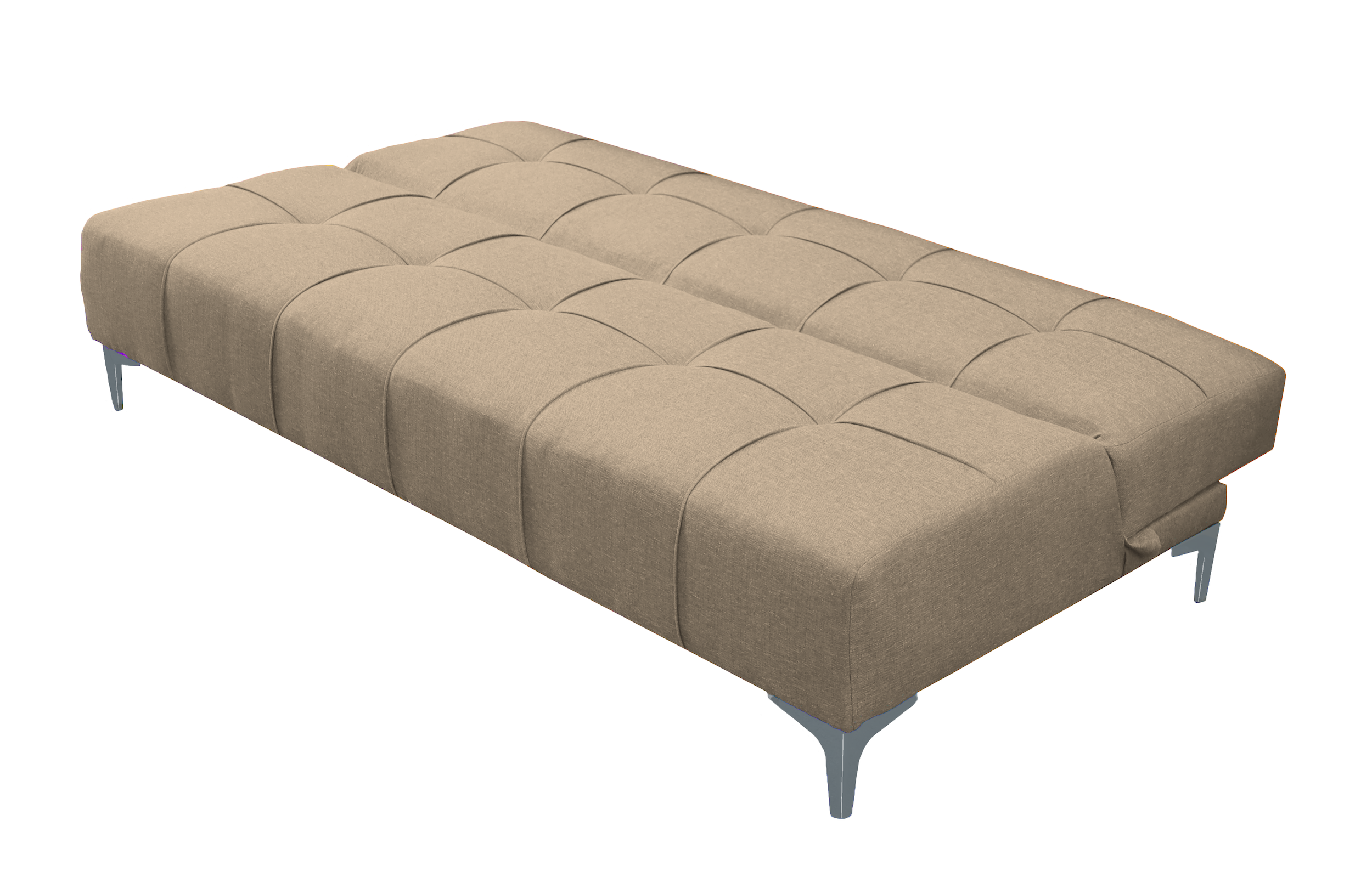 Sofa Cama Reclinable El Bazar Store New York Beige , Futon 3 posiciones, Sala.