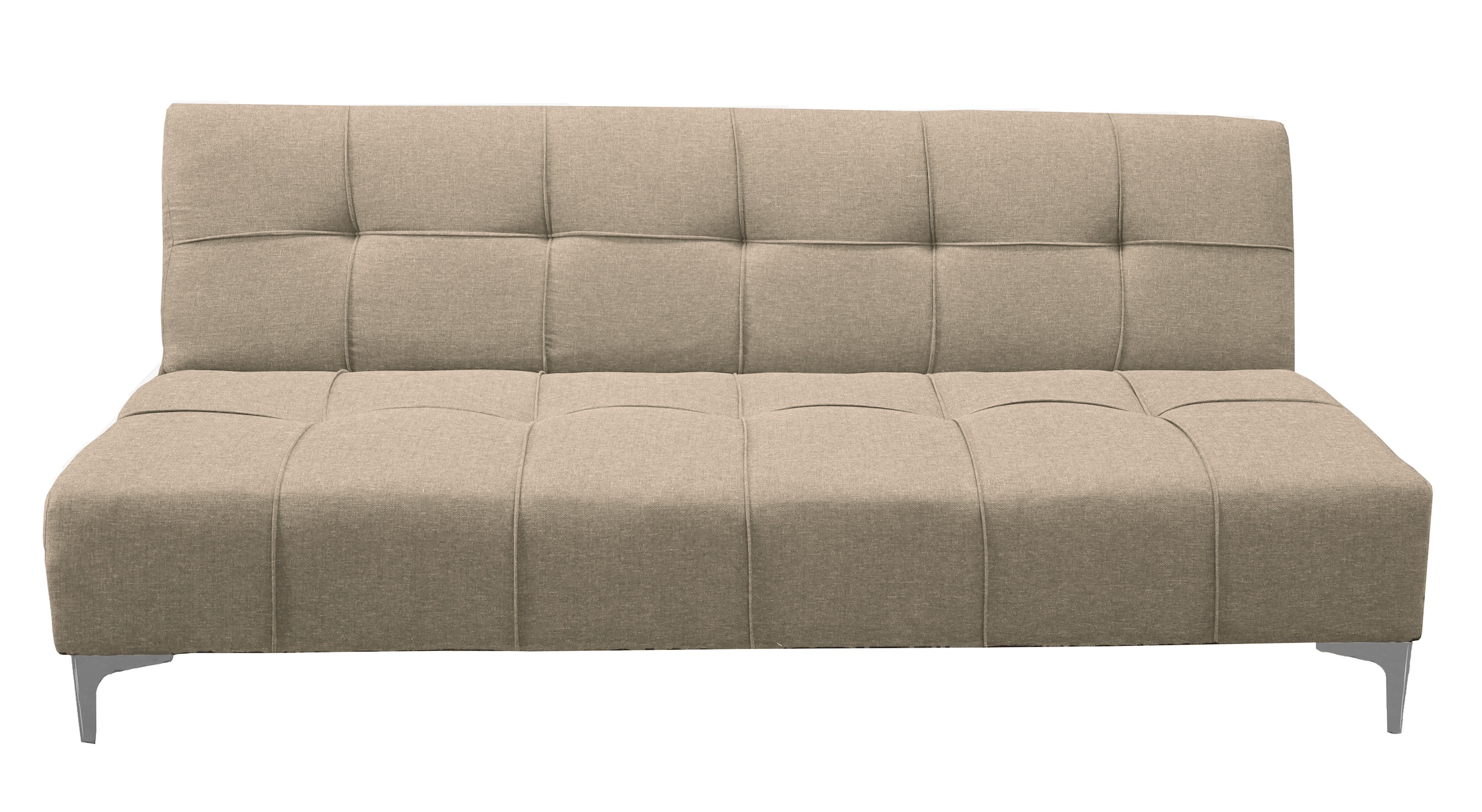 Sofa Cama Reclinable El Bazar Store New York Beige , Futon 3 posiciones, Sala.