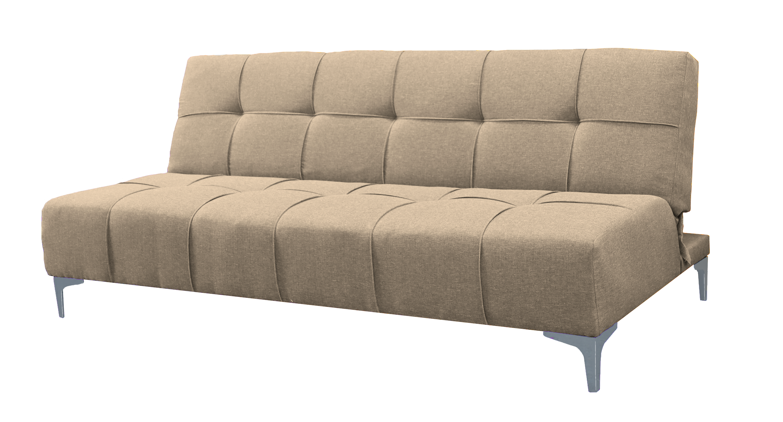 Sofa Cama Reclinable El Bazar Store New York Beige , Futon 3 posiciones, Sala.