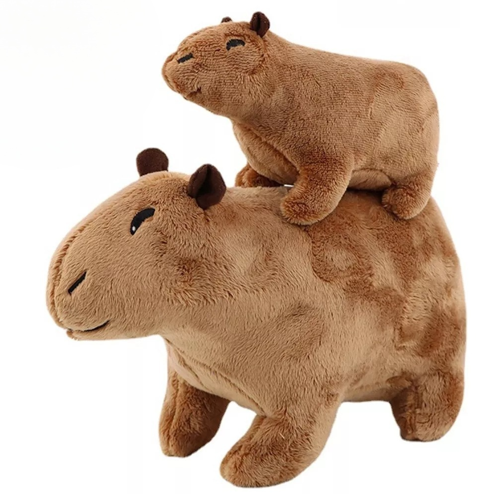 2 Pcs Peluche Capibara Kawaii Regalos Para Niños Y Bebes.