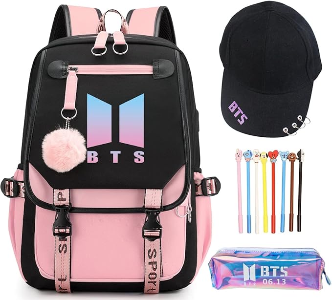 A Mochilas para Mujer Mochila para Laptop con Carga USB.