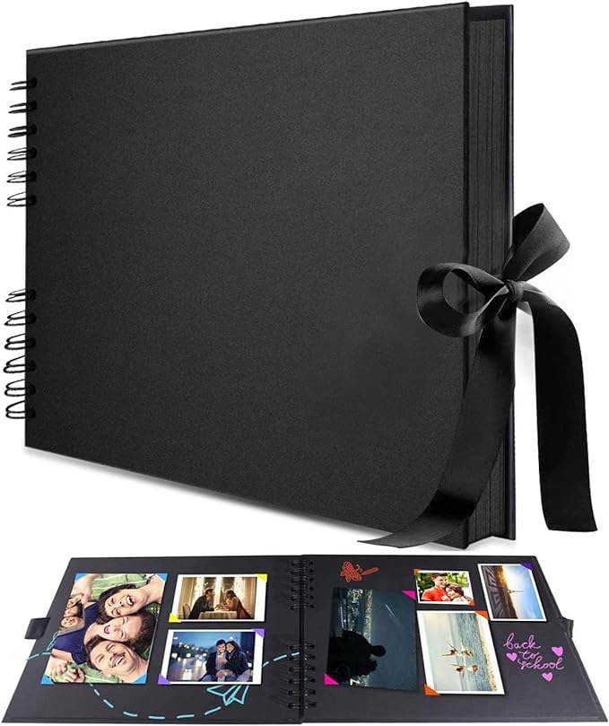 A álbumes de memoria de bricolaje 40 páginas papel Álbum de recortes para fotos A4 11.4x8.3 pulgadas regalo de bebé de aniversario de boda familiar Marca: WAGADA.