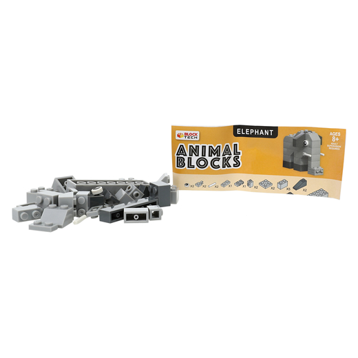 Bloques Figuras Animal Elefante Blocks Set Construcción Regalo Niños