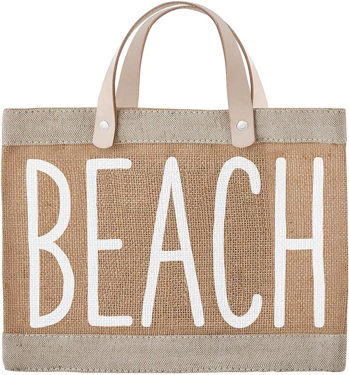 A Santa Bárbara Design Studio Hold Everything - Bolsa de yute impermeable, tamaño pequeño, playa.