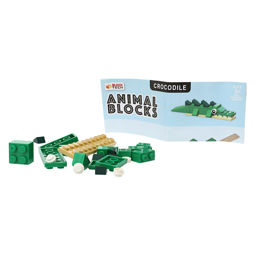 Bloques Figuras Animal Cocodrilo Blocks Set Construcción Regalo Niños