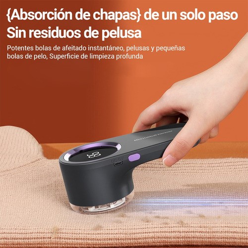 Quita Pelusa Electrica Lint Remover Ropa Con Pantalla Led.