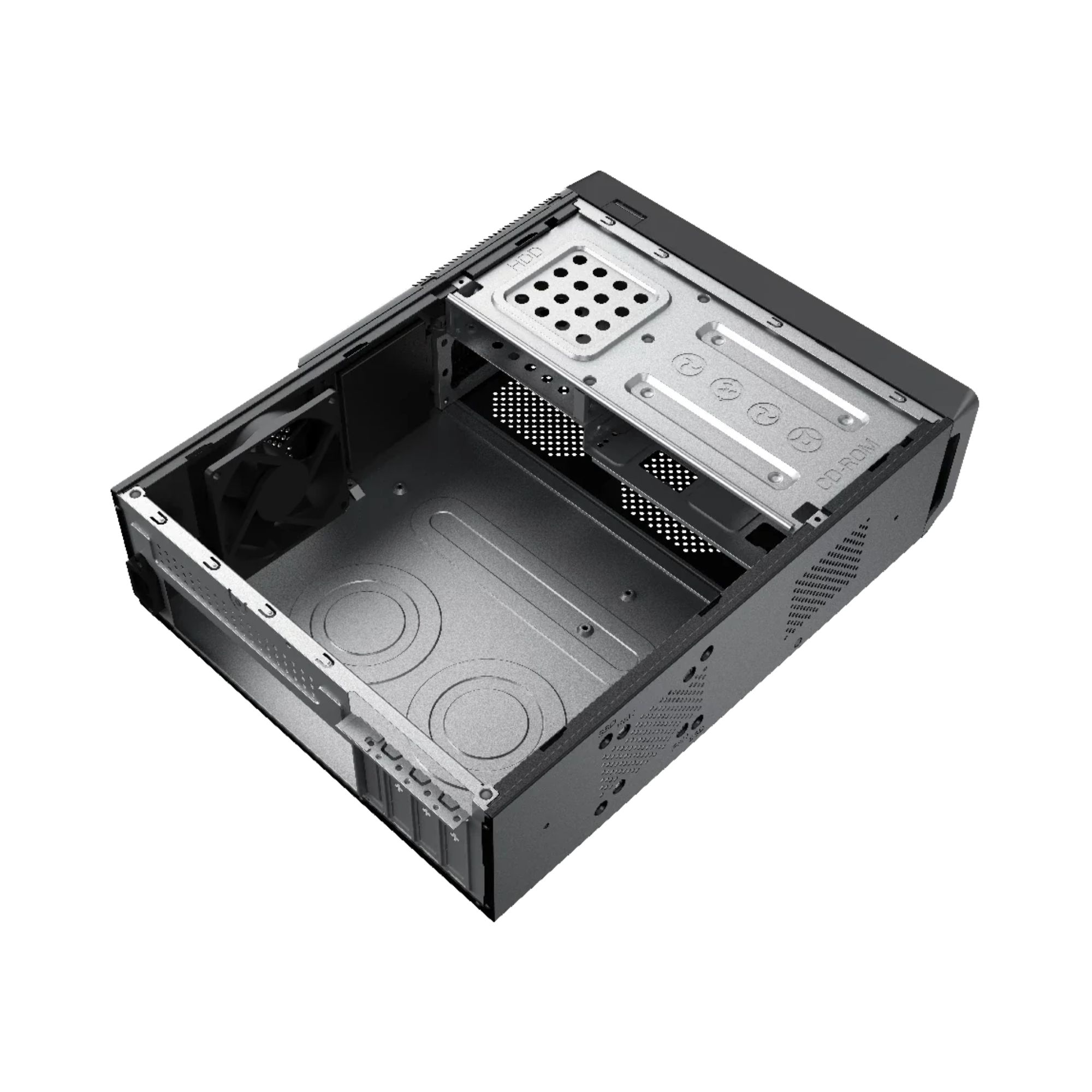 Gabinete Acteck Bern GS460, micro-ATX, Fuente SFX de 500 W, Negro.
