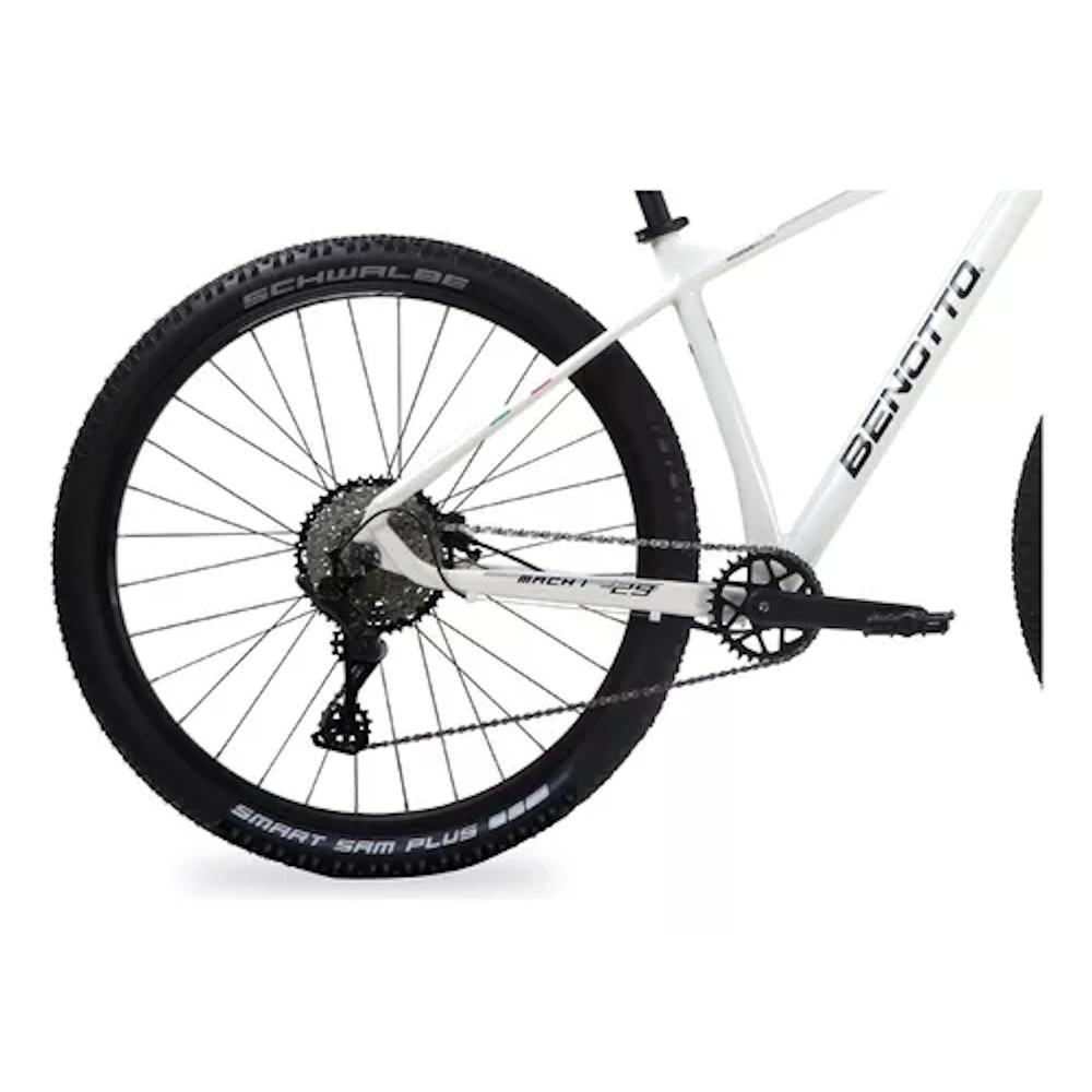 Bicicleta Benotto Mach1 R29 10v Aluminio Color Blanco Blanco.