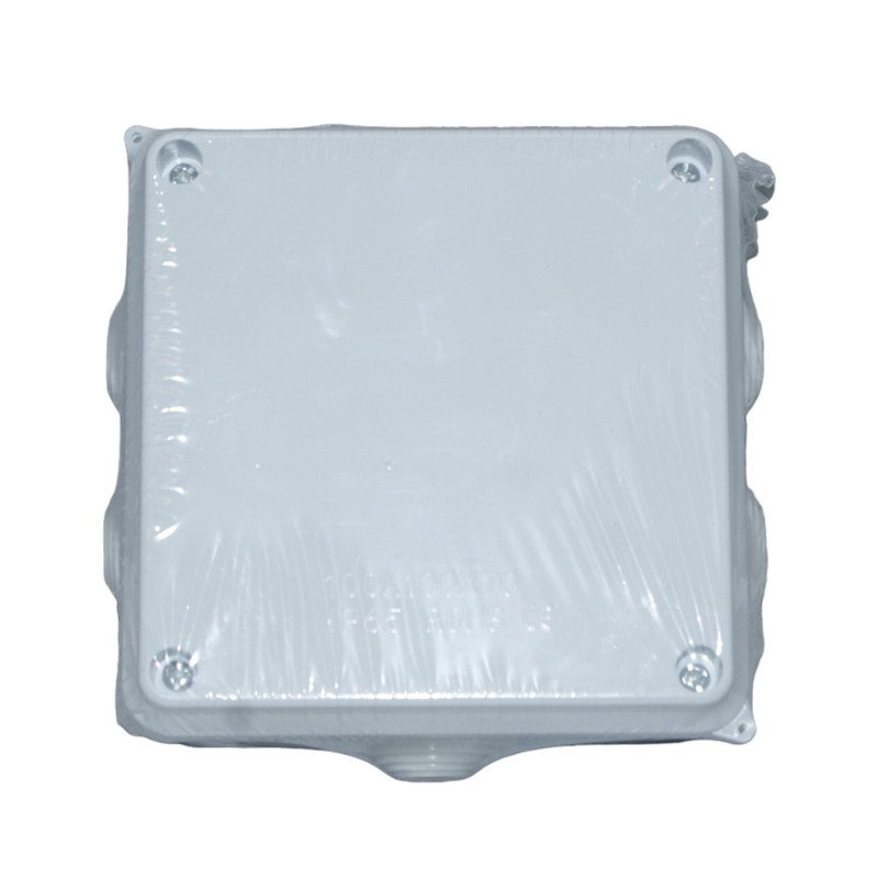 Paquete con 5 Piezas de Cajas de Derivación FF-100x100x70mm 7 Entradas IP55 Exterior.