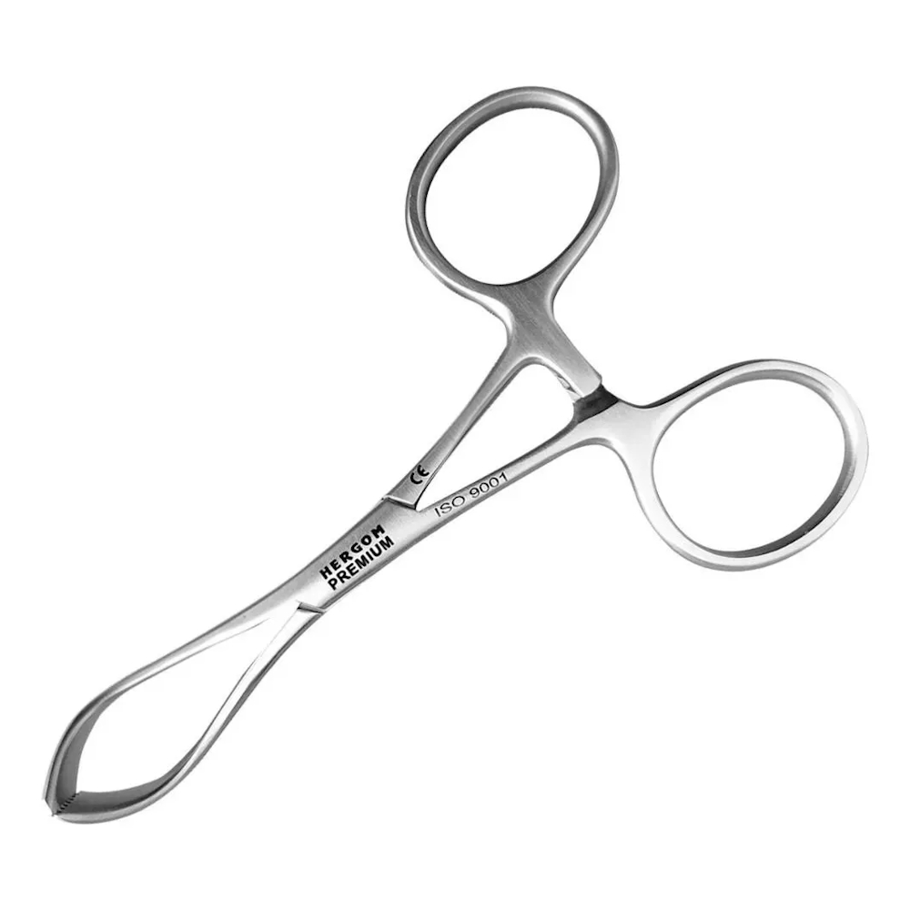 Pinza Lorna Clamp 10cm Instrumental Médico Hergom Premium.